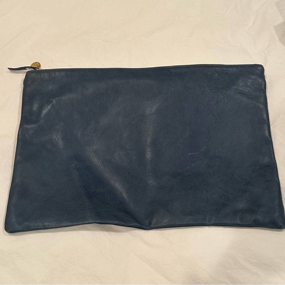 Clare V. Leather Laptop Clutch